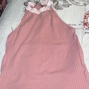 shein pink versace top